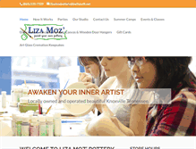 Tablet Screenshot of lizamozpottery.com